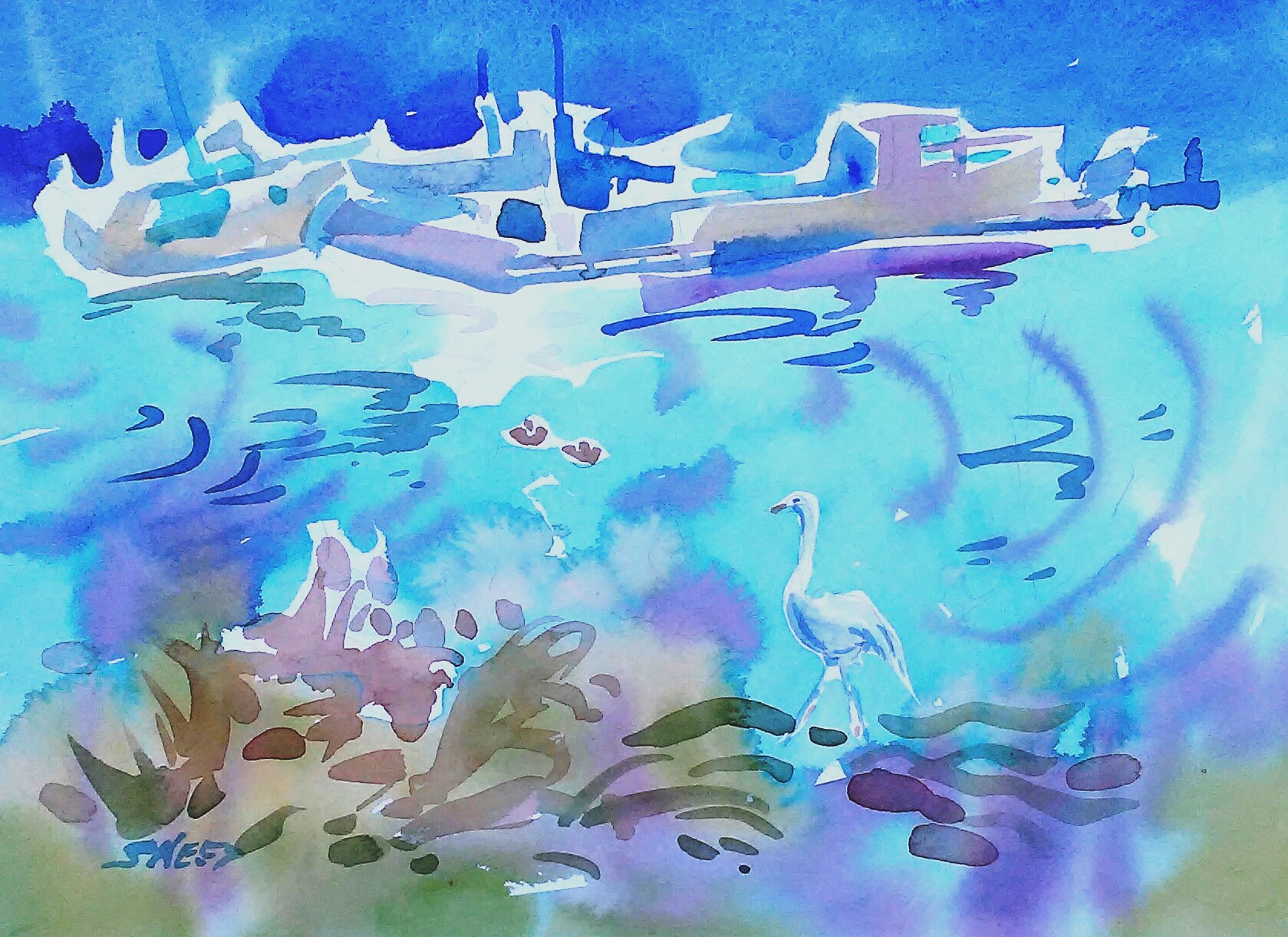 Berkeley Marina Shore_10 in x 14 in_ 20190218