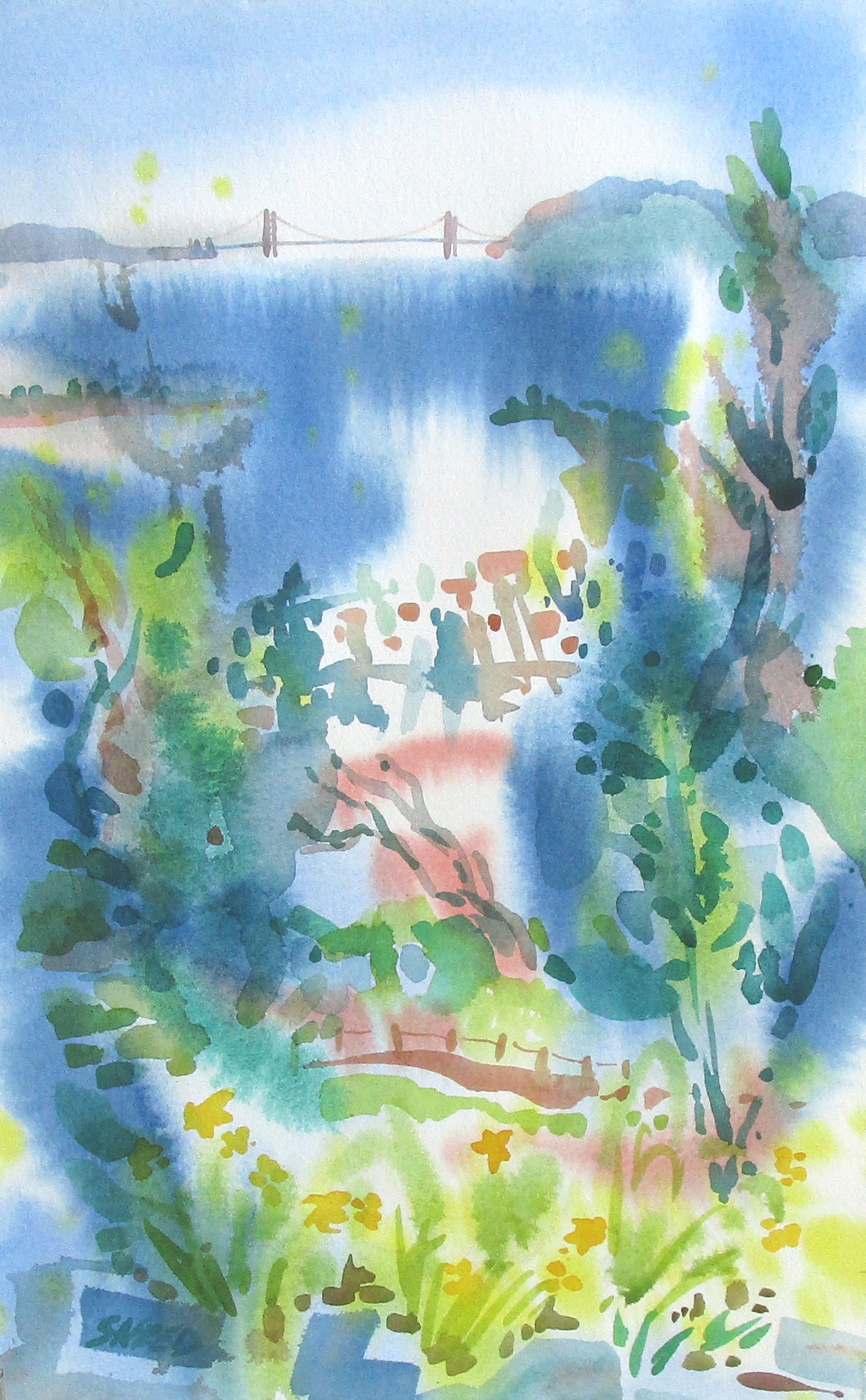 Blake Garden Vista, 15 in x 9 in, 20190318, $350