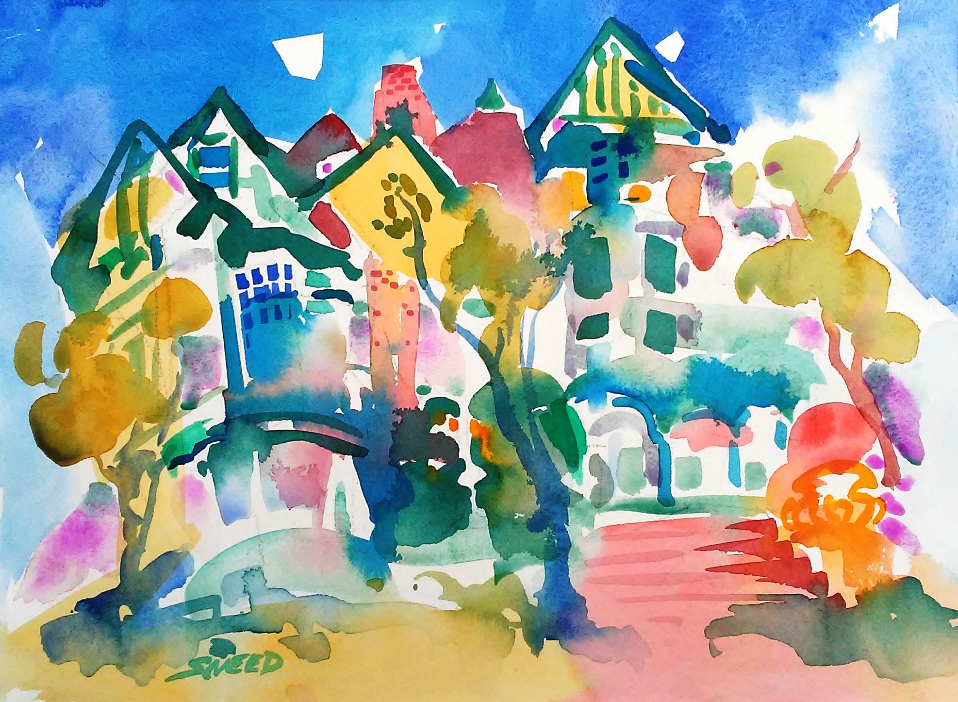 Falkirk Cultural Center Paint Out, 18 in x 22 in, 20190810.jpg