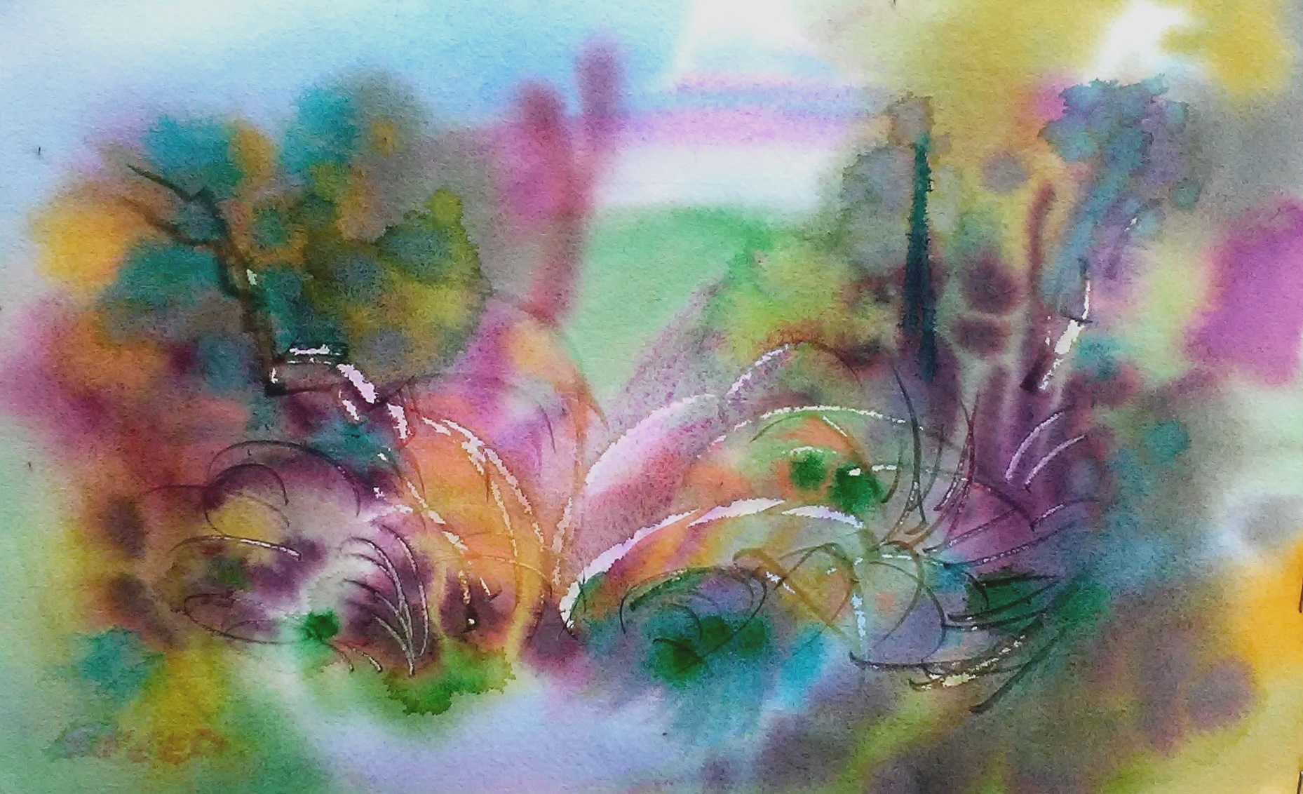 Frog Song in Blake Garden, 9 in x 15 in, 20200127