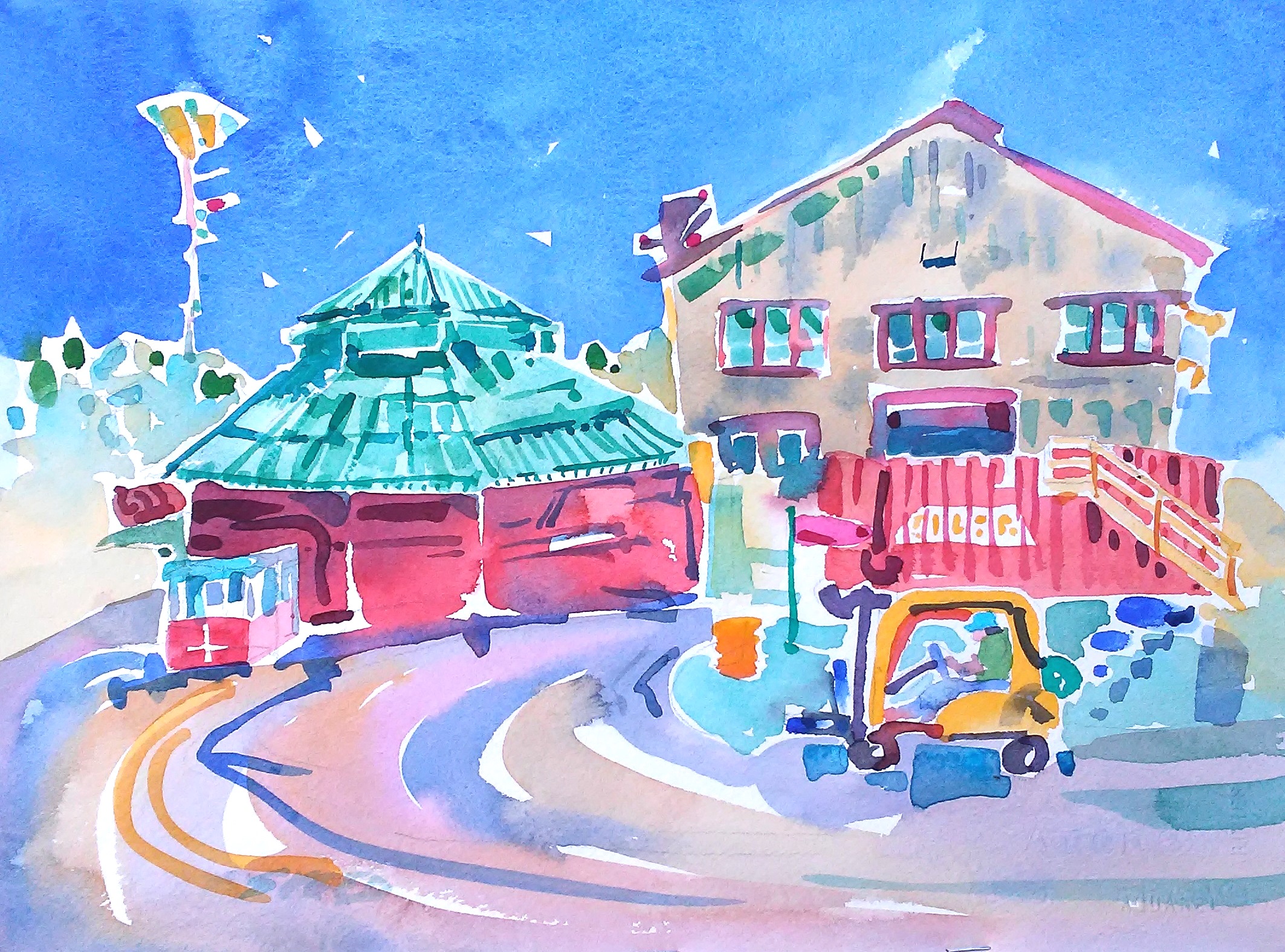 Octagon Building Boatyard, Mare Island,16 in x 19 in, 20181007.jpg