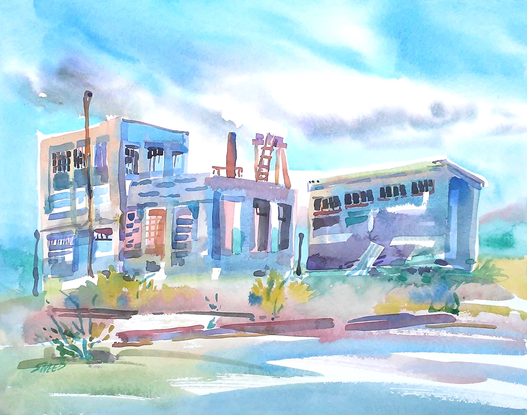 Old Richmond Ferry Terminal, 16 in x 20 in, 20180430.jpg
