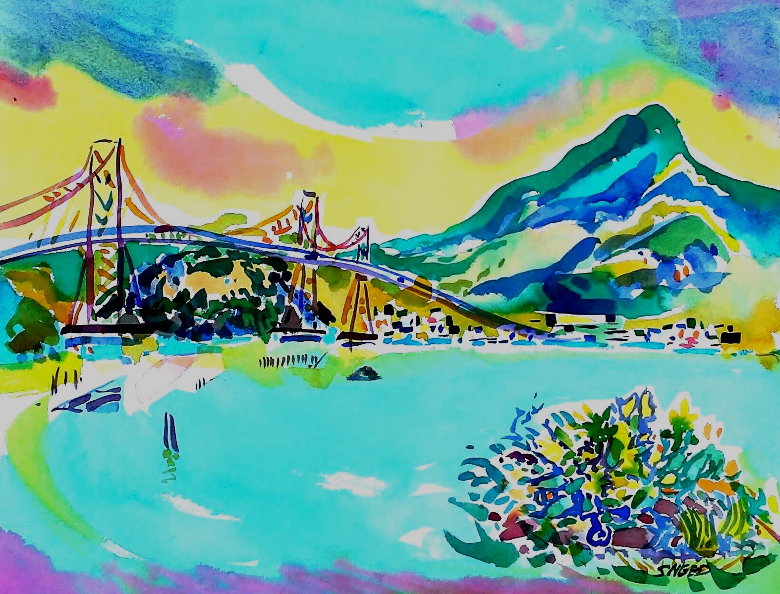 Richmond Bridge with Mt. Tamalpais_16 x 20_20170313.jpg