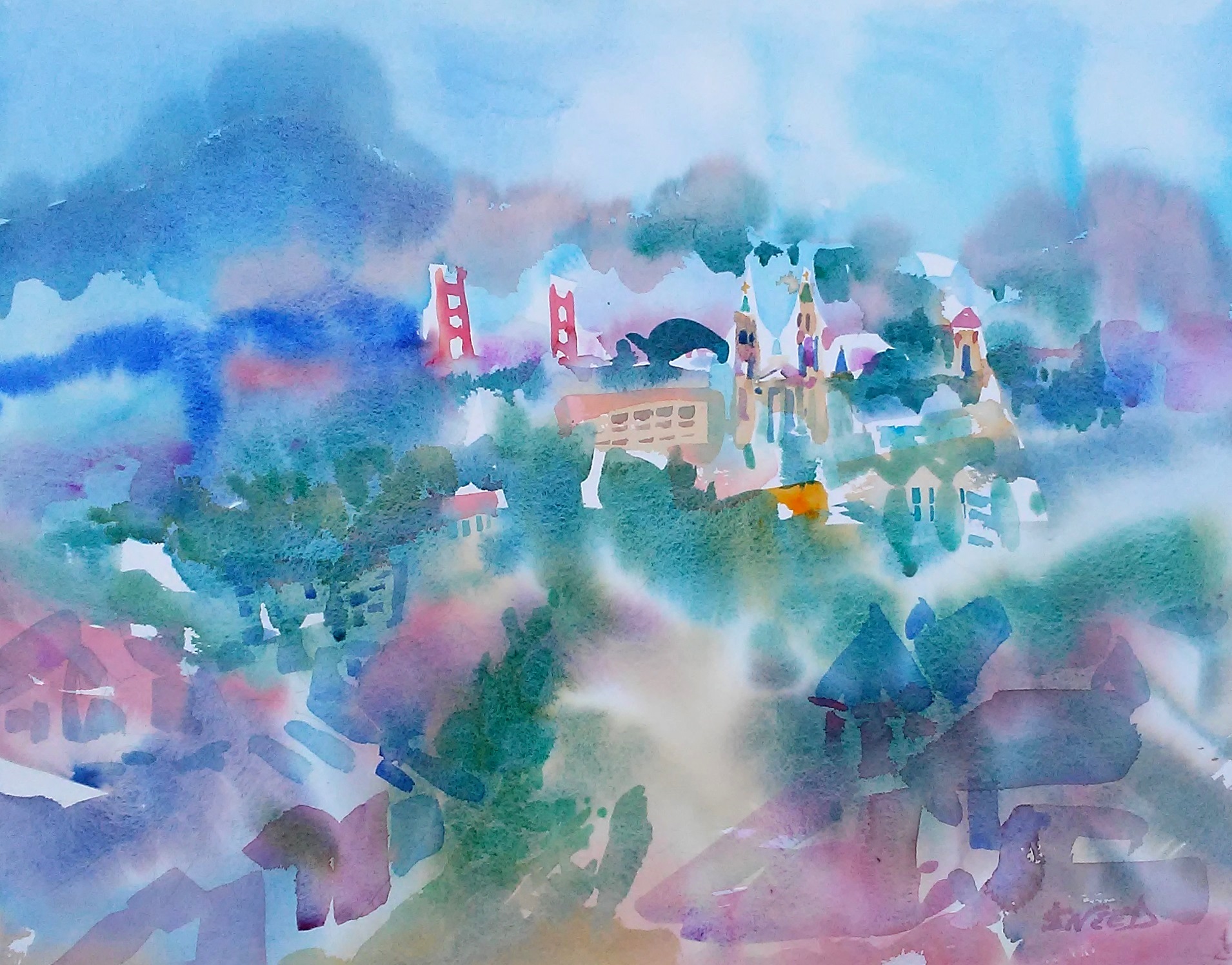 The Fog is Lifting, 16 in x 20 in, 20191116.jpg