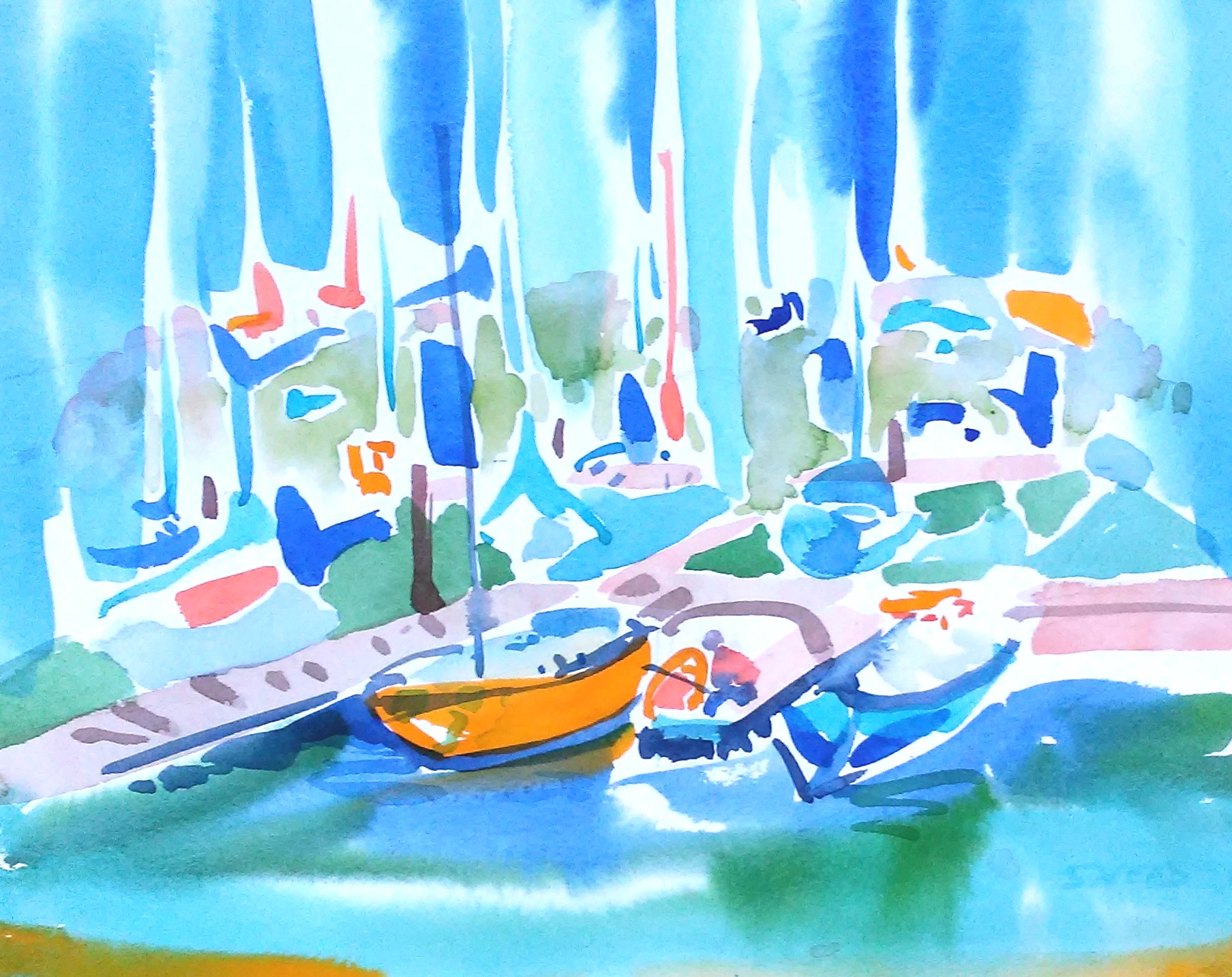 Yellow Boat, 16 x 20, 20180528.jpg