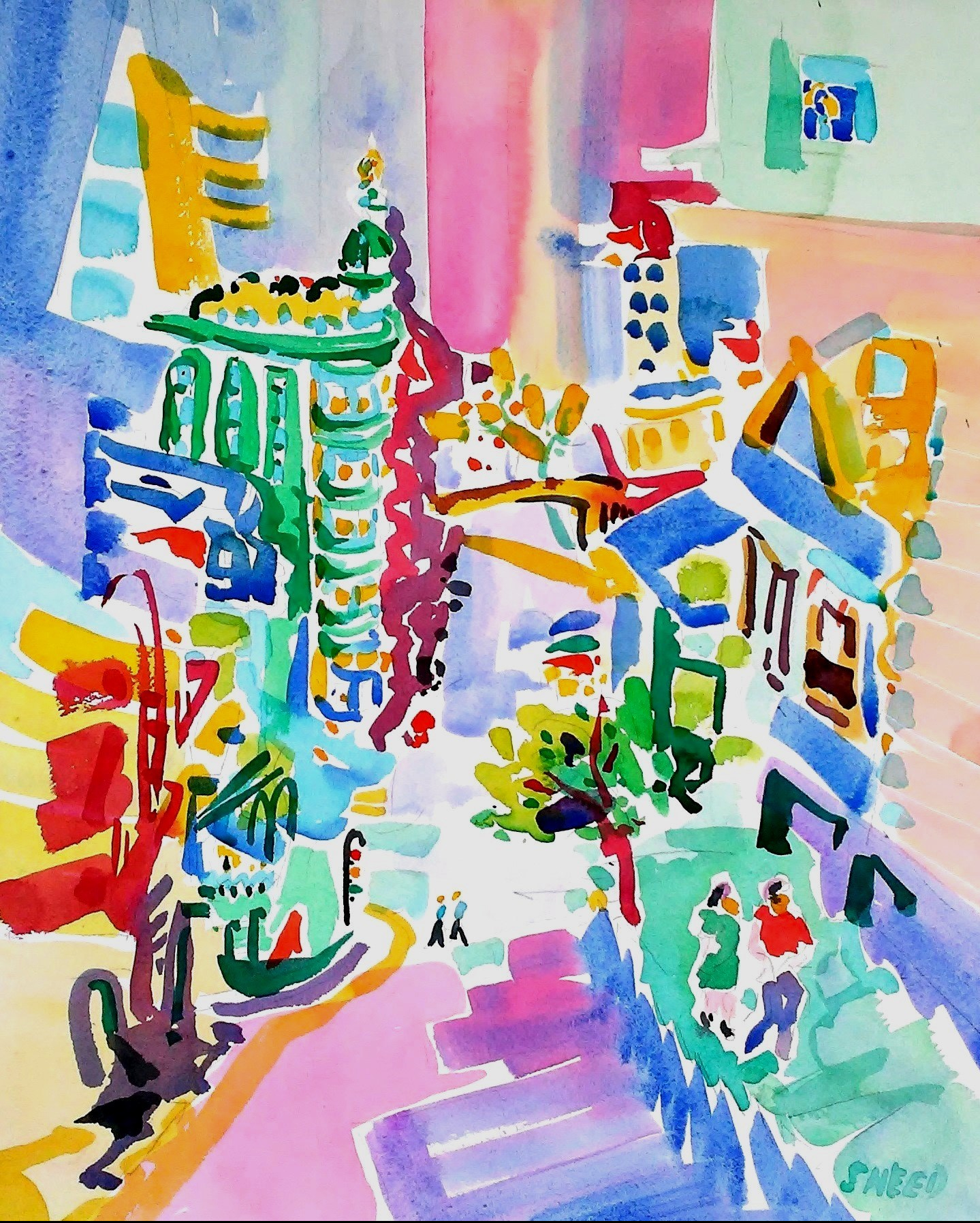 Kearny Street from North Beach to Downtown, 20170316