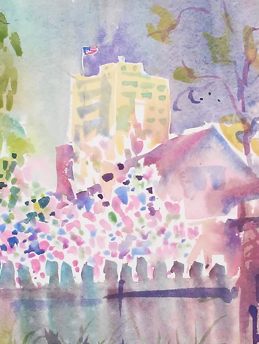 Isolation Springtime, 3.29.20, 12 in x 9 in