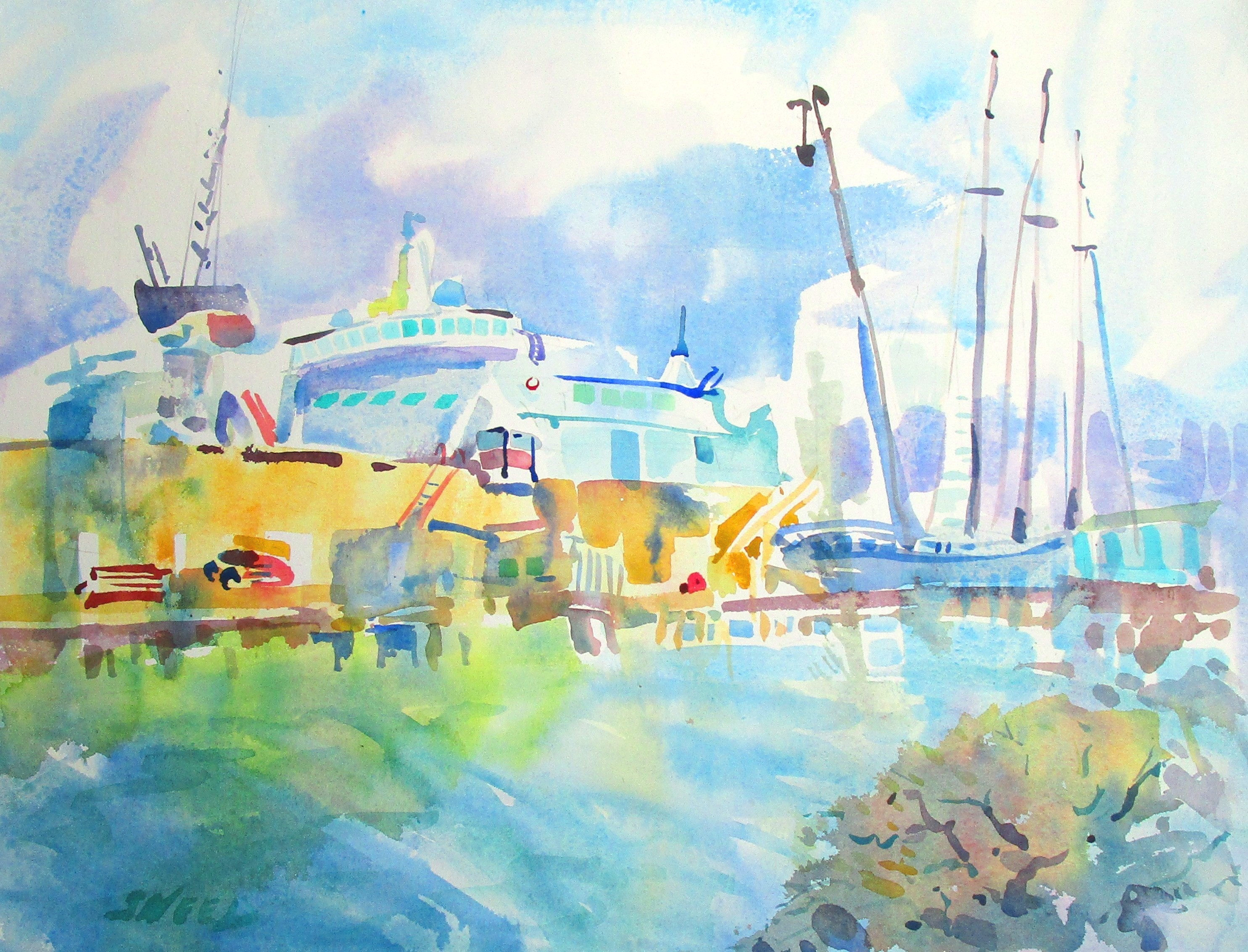 Bay Ship & Yacht Co., 16 in x 20 in, 20200731